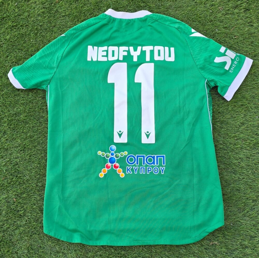 ANDREAS NEOFYTOU – DIGENIS MORFOU – MATCH WORN JERSEY VS AEZ (5-1, 26/04/2025) – CYPRIOT SECOND DIVISION – GOALSCORER - Image 3
