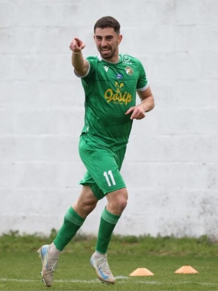 ANDREAS NEOFYTOU - DIGENIS MORFOU – MATCH WORN JERSEY VS AEZ (5-1, 26/04/2025) - CYPRIOT SECOND DIVISION – GOALSCORER