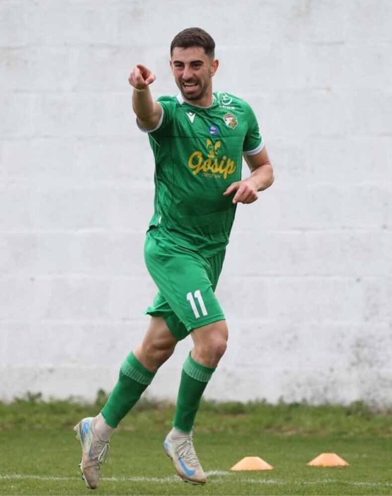 ANDREAS NEOFYTOU – DIGENIS MORFOU – MATCH WORN JERSEY VS AEZ (5-1, 26/04/2025) – CYPRIOT SECOND DIVISION – GOALSCORER