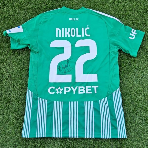 Veljko Nikolic – Aris Limassol – MATCH-WORN AND SIGNED SHIRT – CYPRUS FIRST DIVISION – SEASON 2024/2025 - Image 3