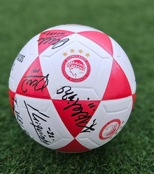 OLYMPIACOS PIRAEUS – BALL SIGNED BY PLAYERS WHO WON THE EUROPA CONFERENCE LEAGUE - Image 2