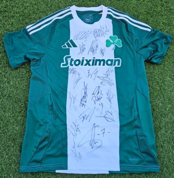 Panathinaikos –  OFFICIAL JERSEY SIGNED BY THE ENTIRE TEAM – SEASON 2024/2025 - Image 2