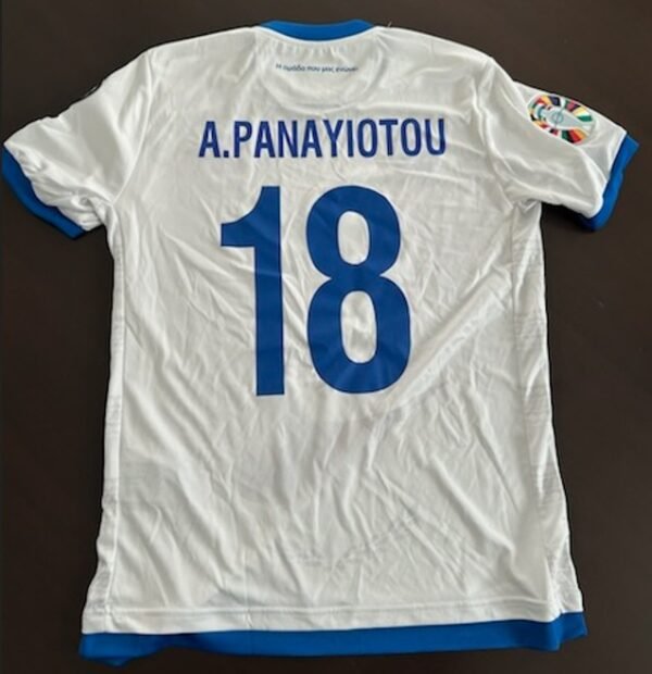 Andreas Panagiotou Filiotis – Cyprus National Team – Match Issued Shirt – Match Issued Shirt – Euro 2024 Qualifiers - Image 2