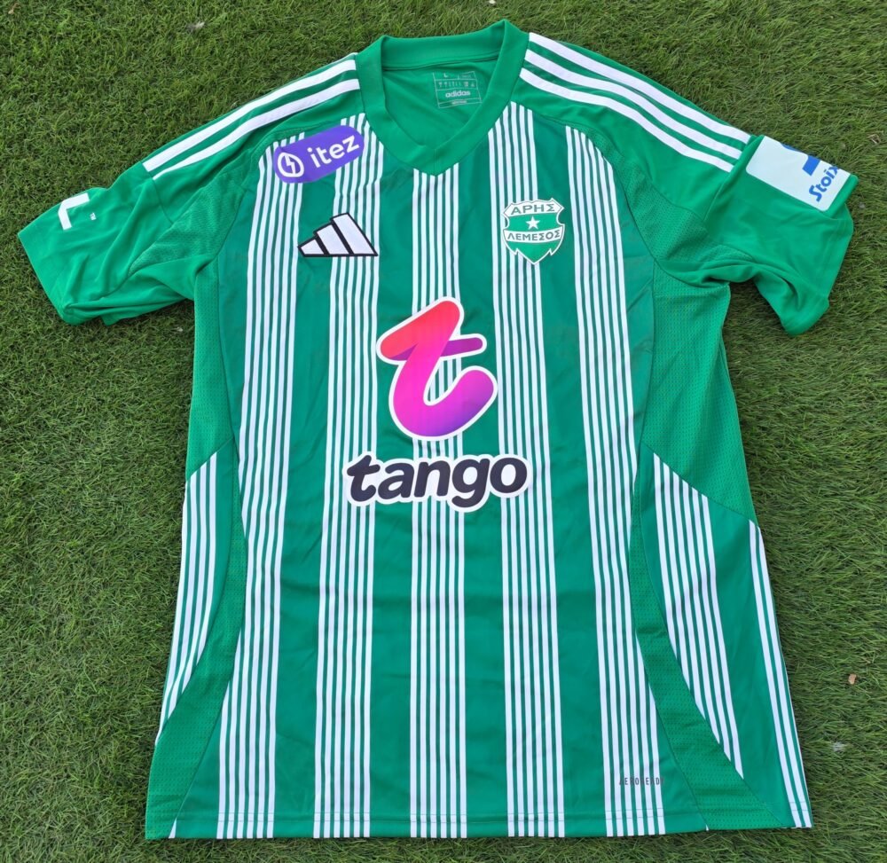 ZAKARIA SAWO – ARIS LIMASSOL – MATCH WORN AND SIGNED JERSEY – CYPRIOT FIRST DIVISION – SEASON 2024/2025 - Image 4