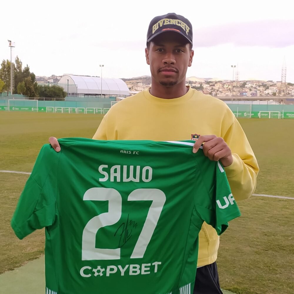 ZAKARIA SAWO – ARIS LIMASSOL – MATCH WORN AND SIGNED JERSEY – CYPRIOT FIRST DIVISION – SEASON 2024/2025 - Image 2