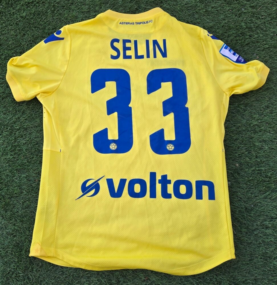 YEVGEN SELIN – ASTERAS TRIPOLIS – MATCH WORN JERSEY – GREEK SUPER LEAGUE – SEASON 2017/2018 - Image 2