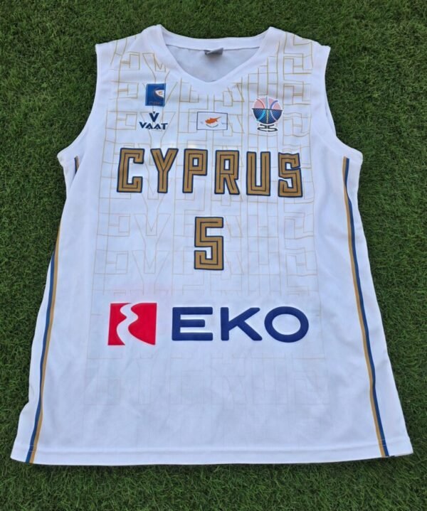 SIMON MICHAIL – CYPRUS NATIONAL TEAM – MATCH WORN AND SIGNED – EUROBASKET 2025 - Image 3