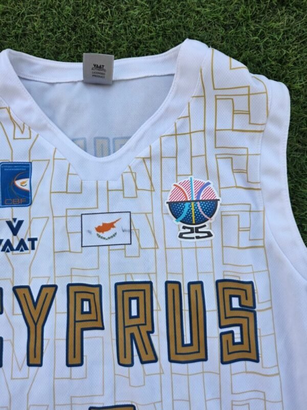 SIMON MICHAIL – CYPRUS NATIONAL TEAM – MATCH WORN AND SIGNED – EUROBASKET 2025 - Image 4