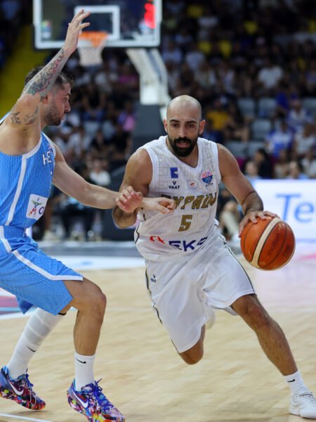 SIMON MICHAIL – CYPRUS NATIONAL TEAM – MATCH WORN AND SIGNED – EUROBASKET 2025