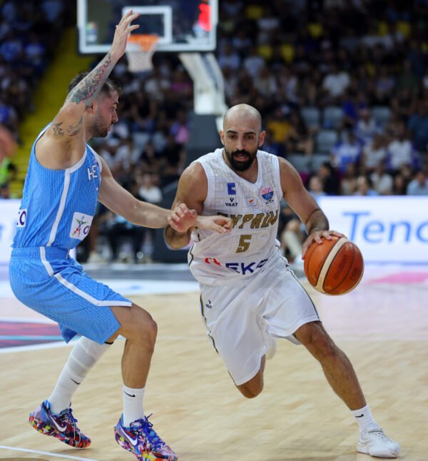 SIMON MICHAIL – CYPRUS NATIONAL TEAM – MATCH WORN AND SIGNED – EUROBASKET 2025