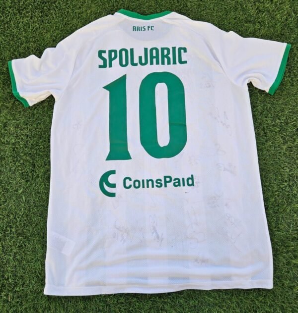 Matija Špoljarić – Aris Limassol – OFFICIAL JERSEY SIGNED BY THE WHOLE TEAM – SEASON 2022/2023 – CYPRUS CHAMPIONS - Image 3