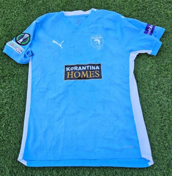 Muamer Tankovic – Pafos FC – MATCH-WORN SHIRT FROM THE GAME PAFOS vs DJURGARDEN (1-0, 6/3/2025, EUROPA CONFERENCE LEAGUE) – GOALSCORER - Image 3