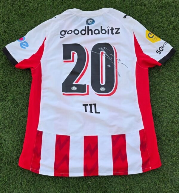 GUUS TIL – PSV EINDHOVEN – MATCH WORN AND SIGNED JERSEY – DUTCH SUPER CUP – PSV VS GO AHEAD EAGLES (2-1, 03/08/2025) - Image 2