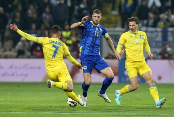 Ilya Zabarnyi – Ukraine National Team – MATCH-WORN SHIRT IN THE GAME BOSNIA vs UKRAINE (EURO 2024 PLAY-OFF, 21/03/2024, 1-2)