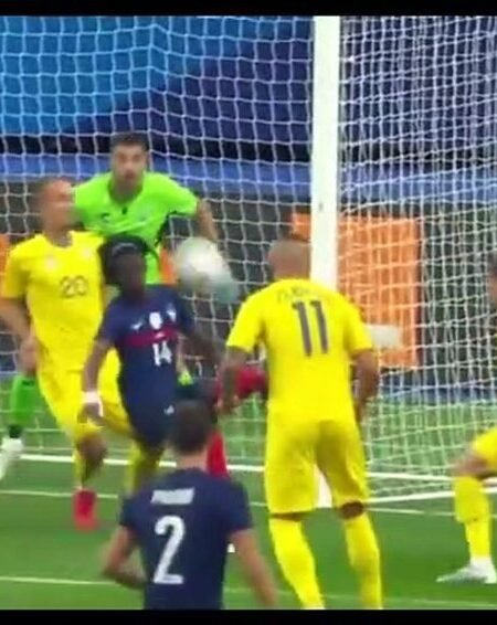 OLEKSANDR ZUBKOV - UKRAINE NATIONAL TEAM - MATCH-WORN JERSEY - FRANCE vs UKRAINE (7-1, 07/10/2020) - FRIENDLY MATCH